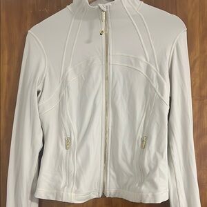 Lululemon Athletica Cream Bomber Jacket